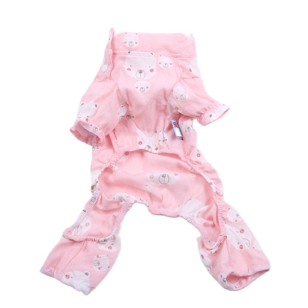 Hundar katter pyjamas jumpsuit björnar katt valp nattskjorta träningsoverall 5 storlekar 3 färger