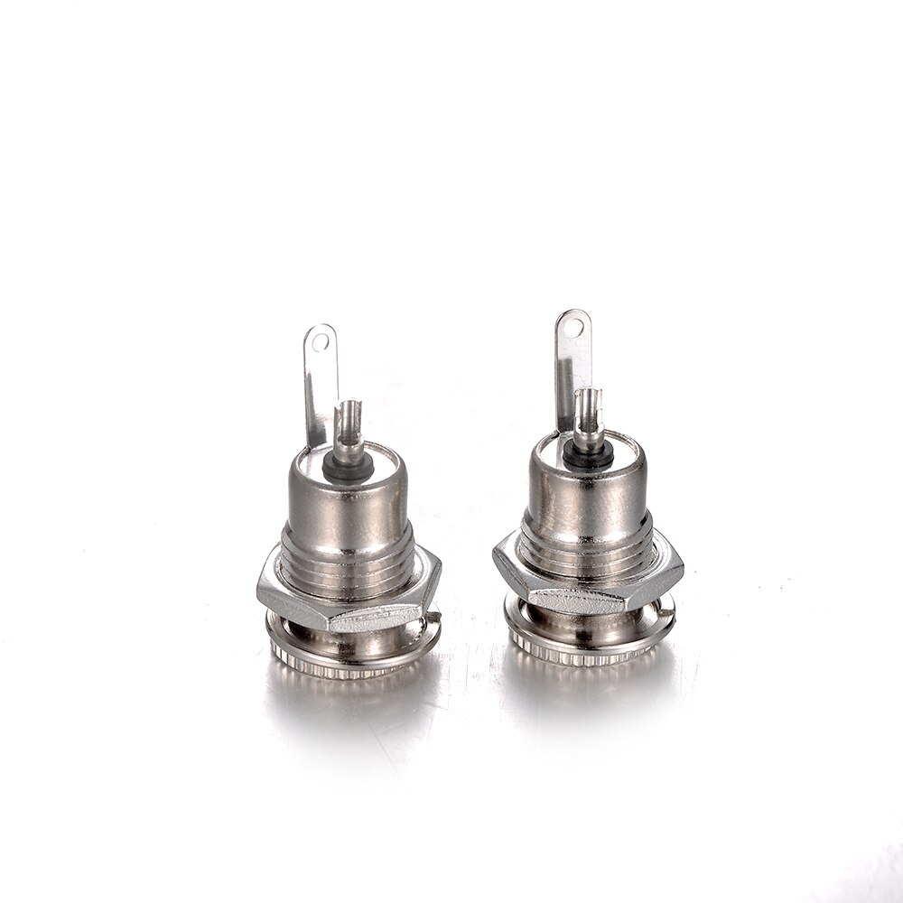 und Neue 10 stücke 5,5x2,1mm 2 Stift DC Netzteil Jack Steckdosen Weibliche Metall Tafel montieren-anschluss