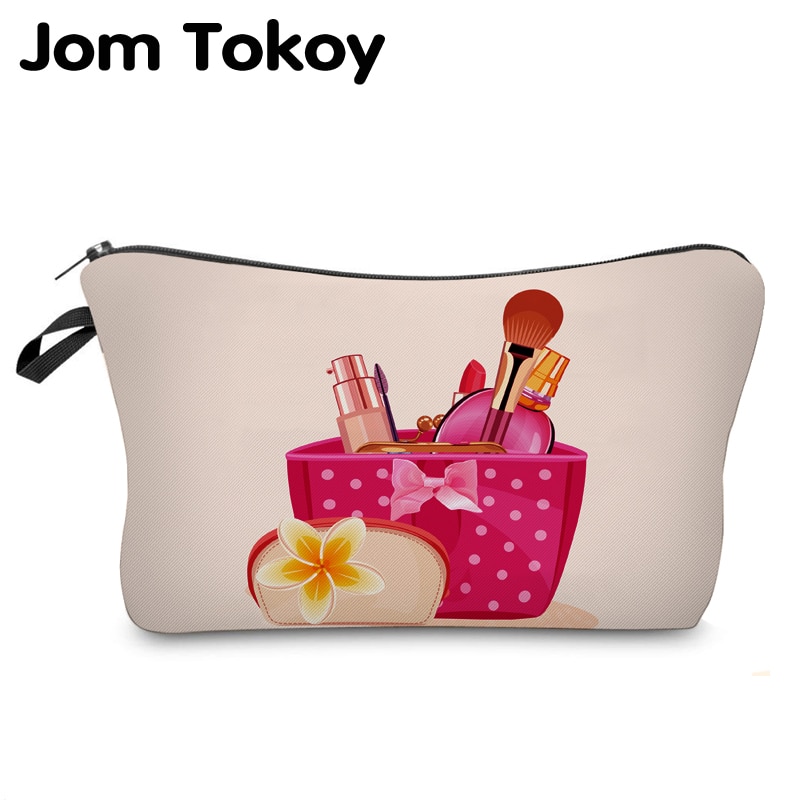 Jom Tokoy, bolsa organizadora de cosméticos, caja de maquillaje wiz, bolsa de cosméticos con impresión por transferencia térmica, bolsa de maquillaje de de para mujer