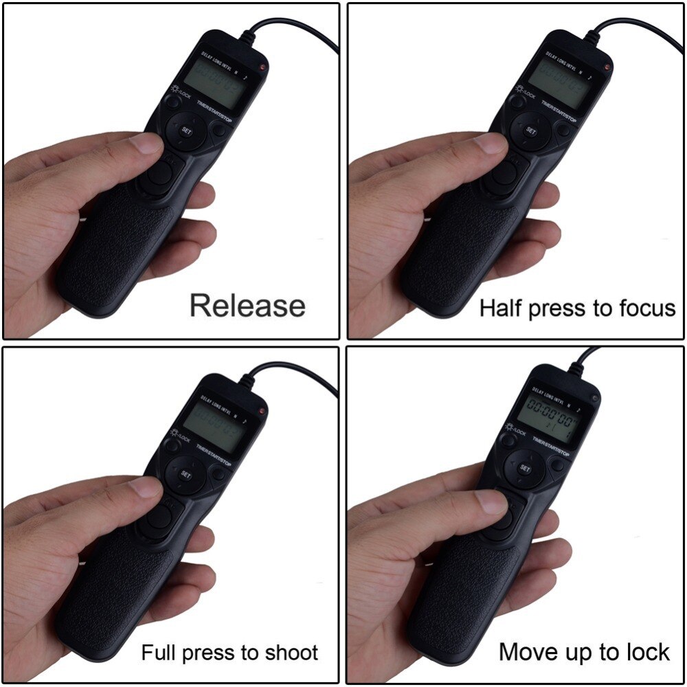 Neewer RM-VPR1 LCD temporizador controle remoto obturador para Sony A7 A6000 câmera de