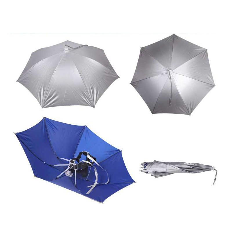 Opvouwbare Hoofddeksels Parasol Hoeden Cap Hands Free Voor Vissen Wandelen Strand Camping Outdoor Sport