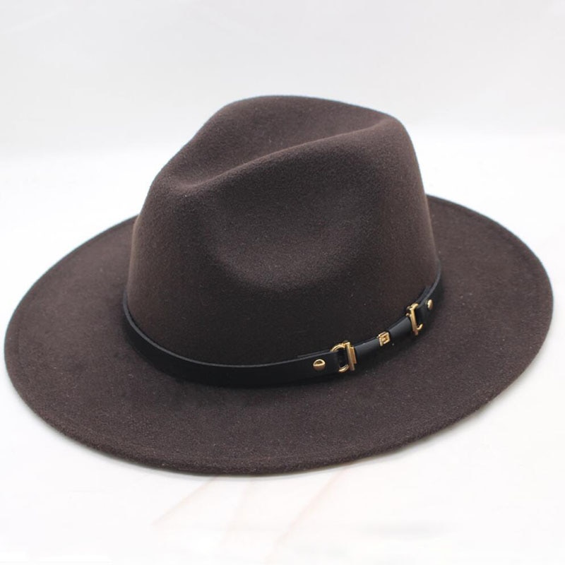 Chapeu Feutre Women's Chapeu Feminino Fedora Hat For Laday Wide Brim Sombreros Jazz Church Cap Panama Fedora top hat
