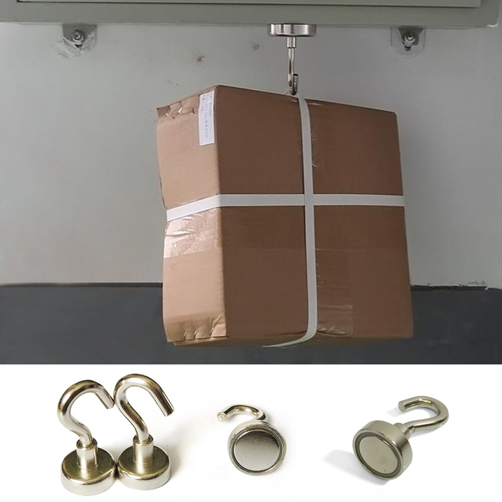 5/10 stk magnetisk krog kraftig krog magnetholder stærk magnetisk 8kg sugende vægkrog støtte kraftig vægophæng