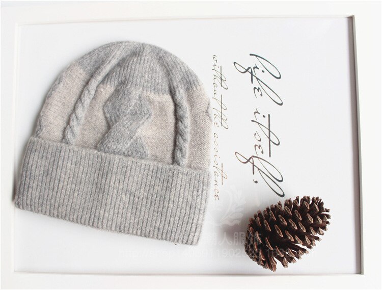 Chapeau d'hiver mâle moche fleurs mâle dur Verus ligne Cap Set tête Top: Gray