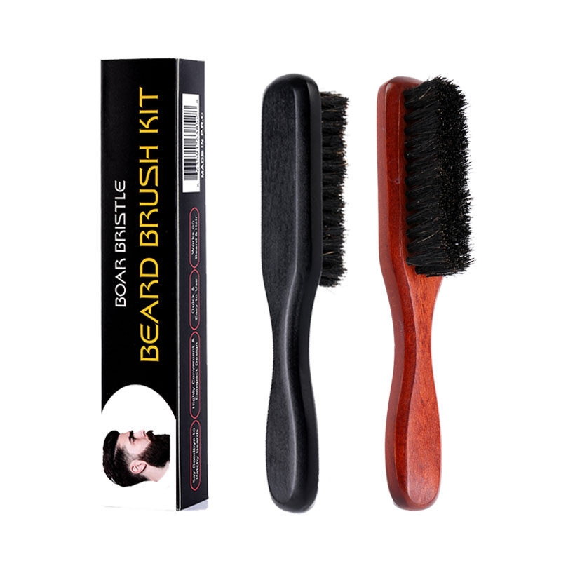 Material de cerdas de jabalí, cepillo de barba de haya, herramientas profesionales de afeitado, cepillo de afeitar para reducir el Frizz, accesorios de barbería