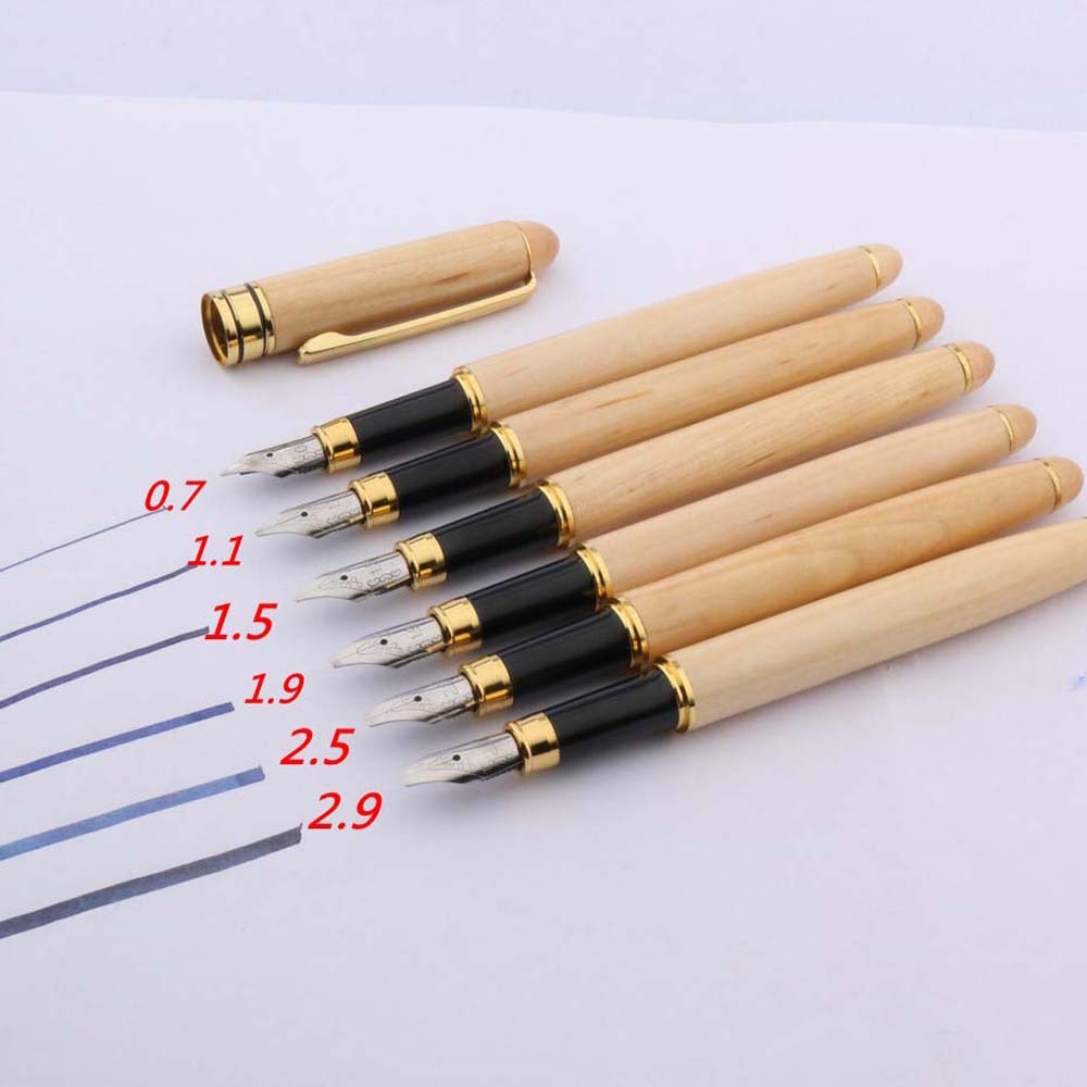 Entenschnabel gotisch parallel Brunnen Stift Kunst Blume Flache poesie goldene weiß holz tinte stifte Büro liefert neue