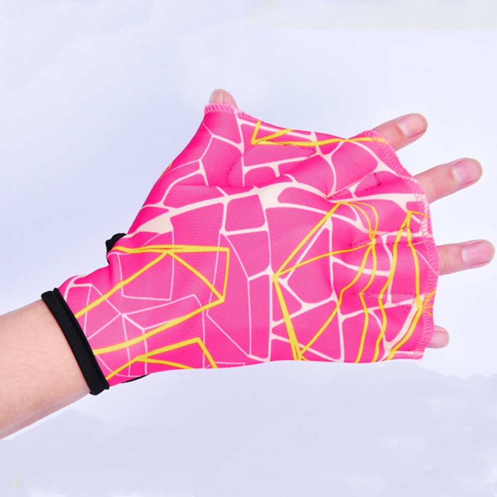 1 para Unisex żaba typu szkolenia rękawice do nurkowania pływanie ręka Finger płetwy płetwy rękawice do pływania wiosła sporty wodne akcesoria