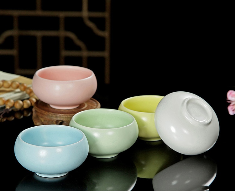 3D Lotus Thee Cup. Chinese Celadon Porselein China Theekopjes En Saucertea Kom, China Thee Pot Celadon Theekopjes