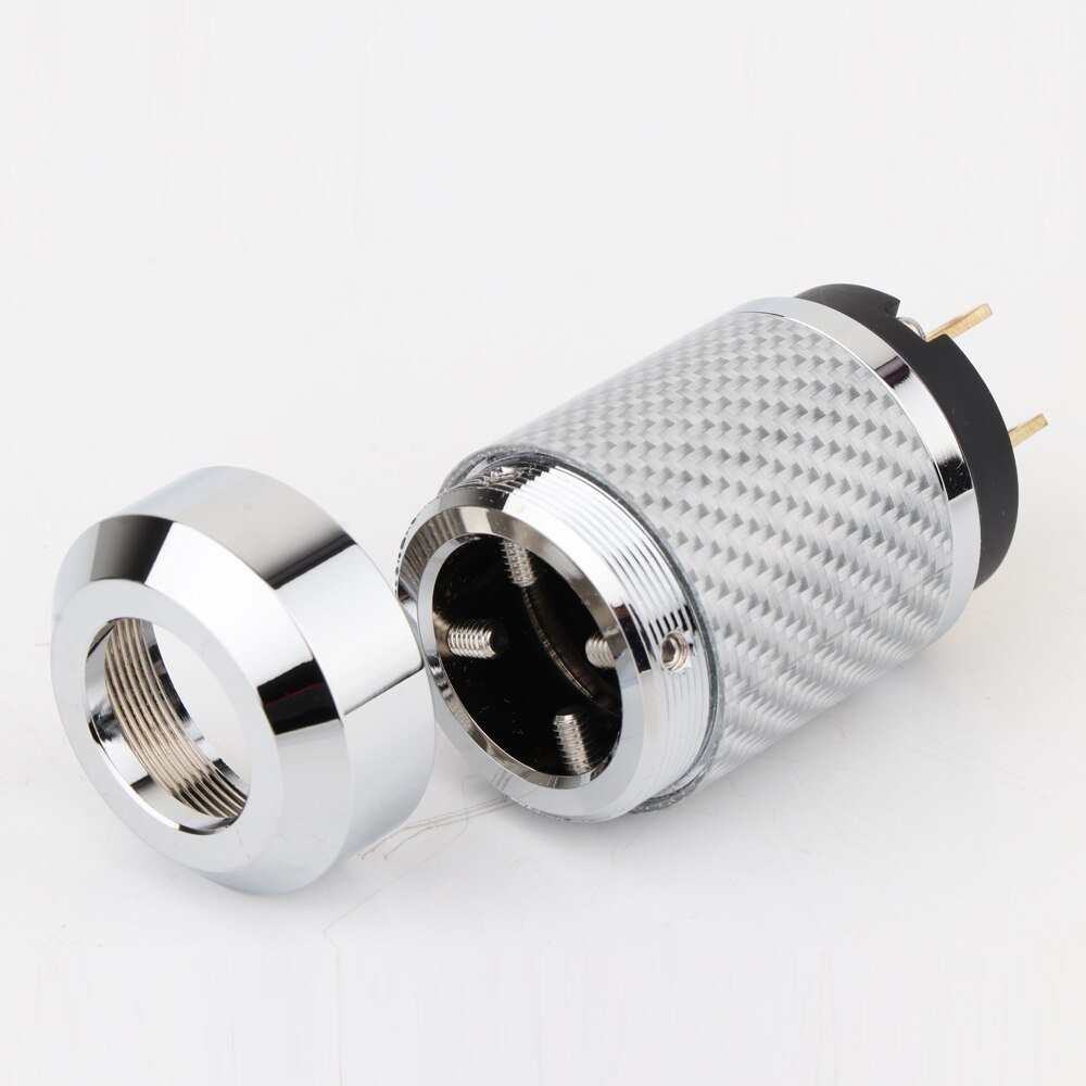 WCF4-G Hi-End Carbon Fiber Gold Plated With gasket US Power Plug IEC Connector Female male Plug HIFI DIY Mains Power Connector