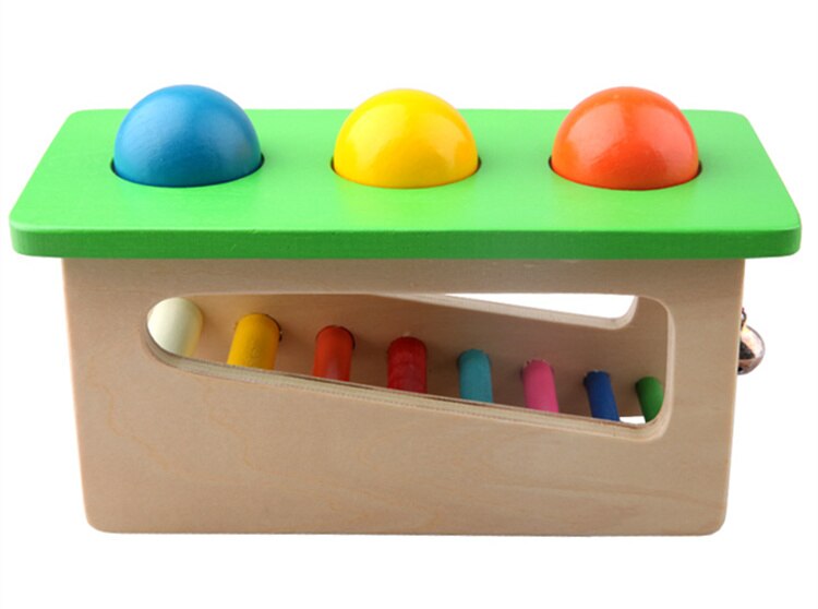 [Lustige] Baby Holz Klang klopfen Ball Schlagzeug schlagen und Instrumente Hämmern und Stampfen Rolle Bank musik spielzeug freundlicher