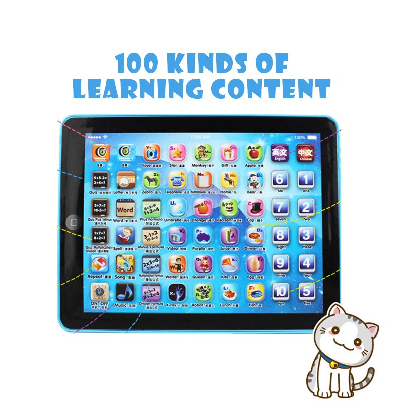 Kind Kids Computer Tablet Chinese Engels Leren Studie Machine Speelgoed Onderwijs Baby Kinderen Speelgoed Cadeau Voor Kinderen Grappige Oyuncak