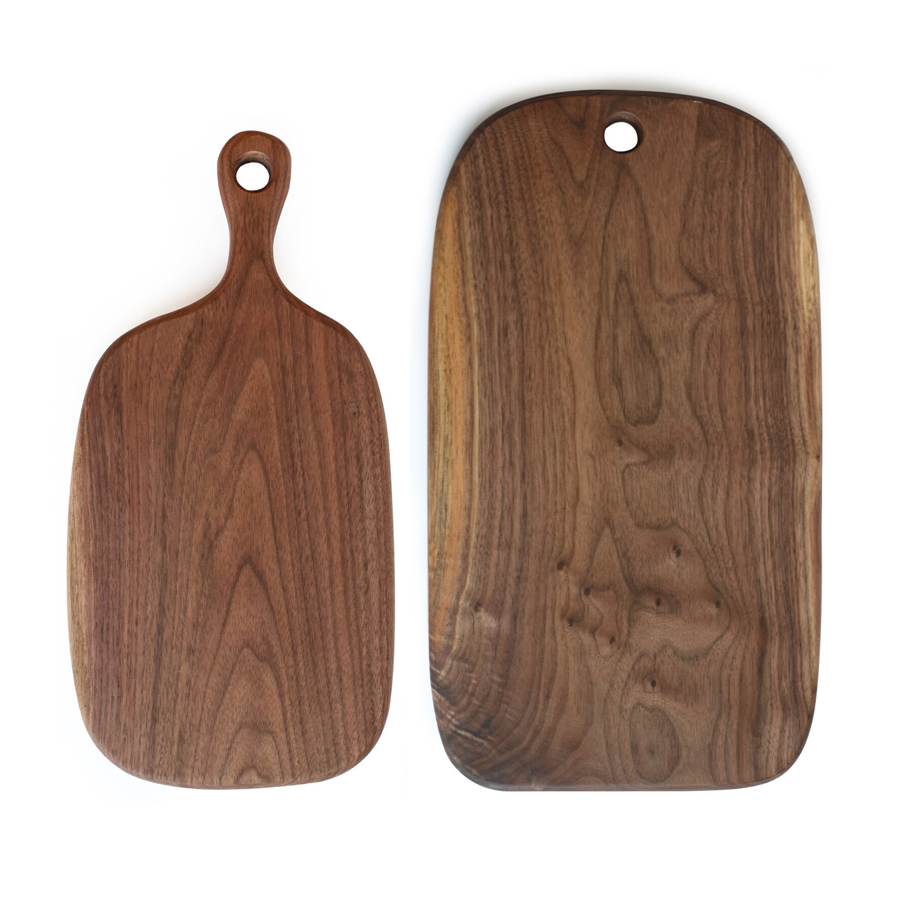 Black walnut whole wood fruit chopping board Western restaurant solid wood bread board wood chopping board with handle