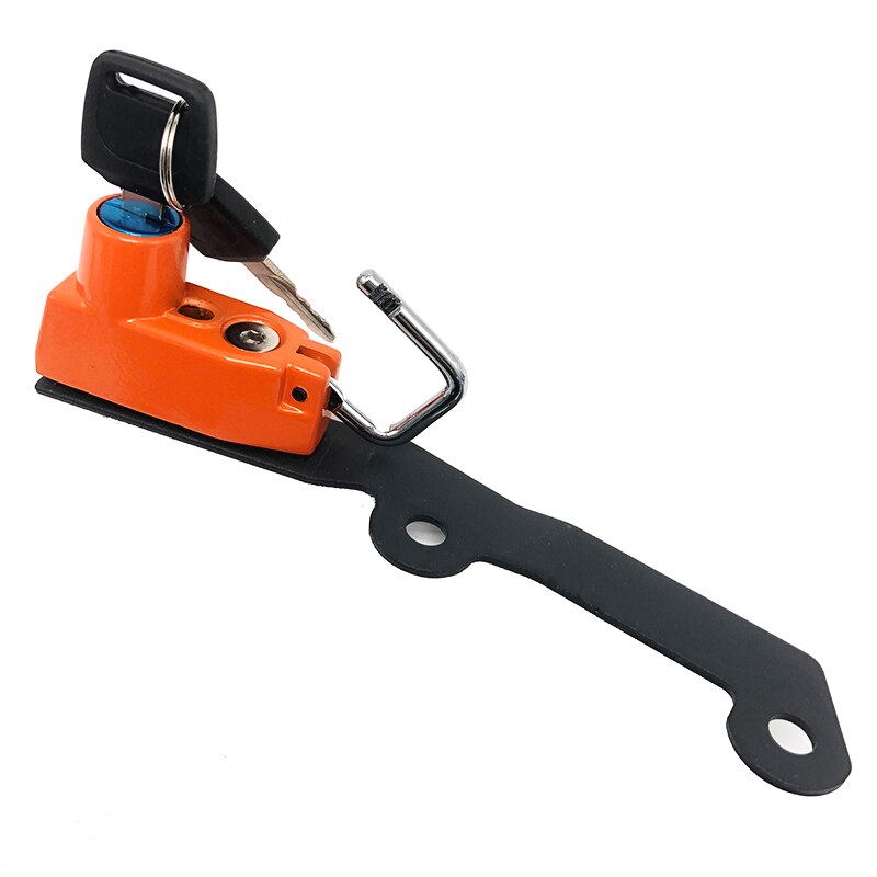 Candado antirrobo para casco de motocicleta, accesorio de aleación de aluminio para Kawasaki Z1000 Z, 1000, , , ,: Naranja