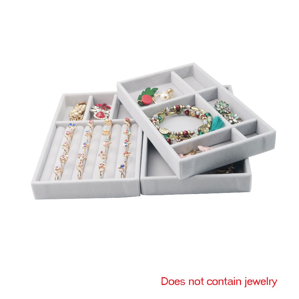 1Pc Drawer DIY Jewelry Storage Tray Ring Bracelet Box Jewelry Organizer Earring Holder Small Size Fit Most Room Space