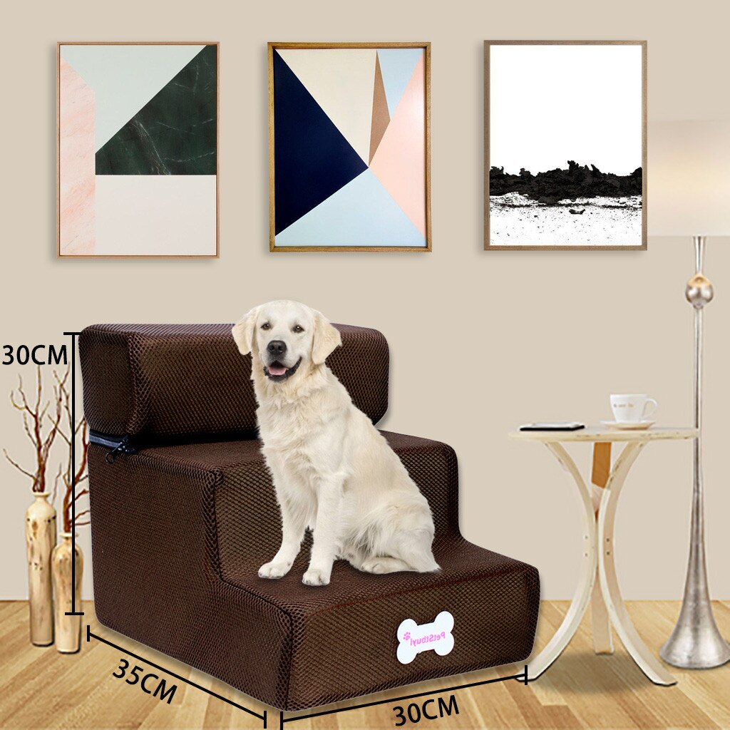 3 Step Breathable Mesh Foldable Pet Stairs Detachable Pet Bed Cat Dog Ramp Stairs Detachable Bed Pets Dieren Benodigheden