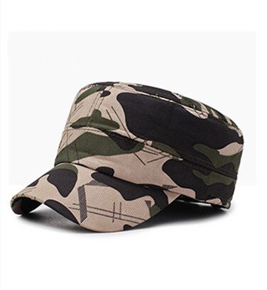 Gorra de camuflaje Digital, gorros de camuflaje tácticos para hombres, gorra plana con orejeras, gorra de béisbol para el ejército al aire libre, gorras de Hip Hop para hombres: Rojo