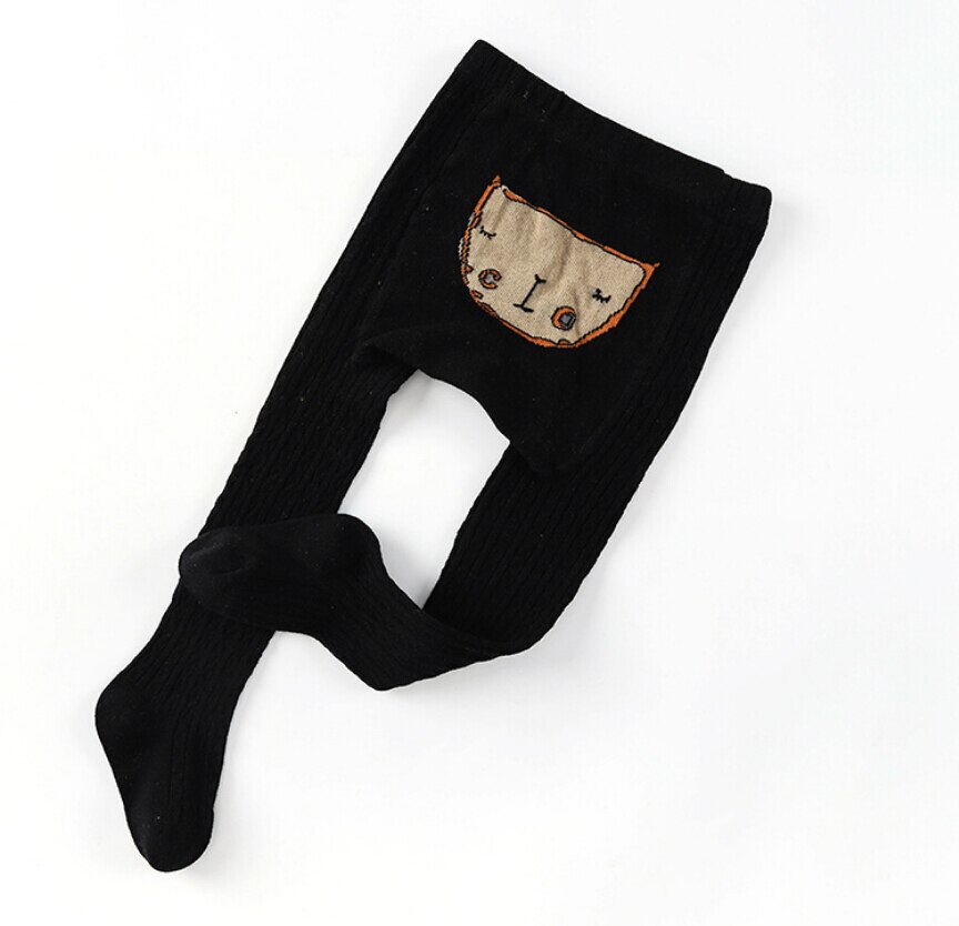 Baby Stuff Accessories Baby Boy Girl Infant Toddler Warm Long Knitted Legging Pants Trousers Stockings Pantyhouse: Black / L for 4 to 6Years
