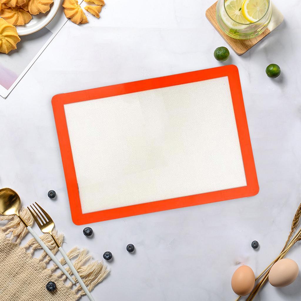 Non Stick Silicone Baking Mat Bake Tray Baking Supplies Oven Liner Baking Sheet for Pastry Macaron Bread Pizza Cookies: Square S