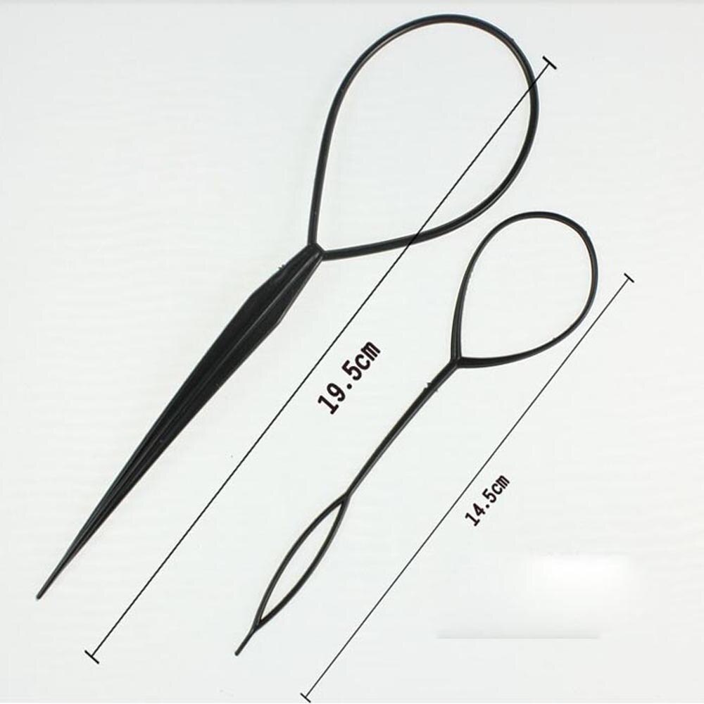 Bluelans® Topsy Haar-Styling-Werkzeug – 2 Stück, Größen Ca. 195 Mm & 150 Mm, Für Einfache Zöpfe & Pferdeschwänze