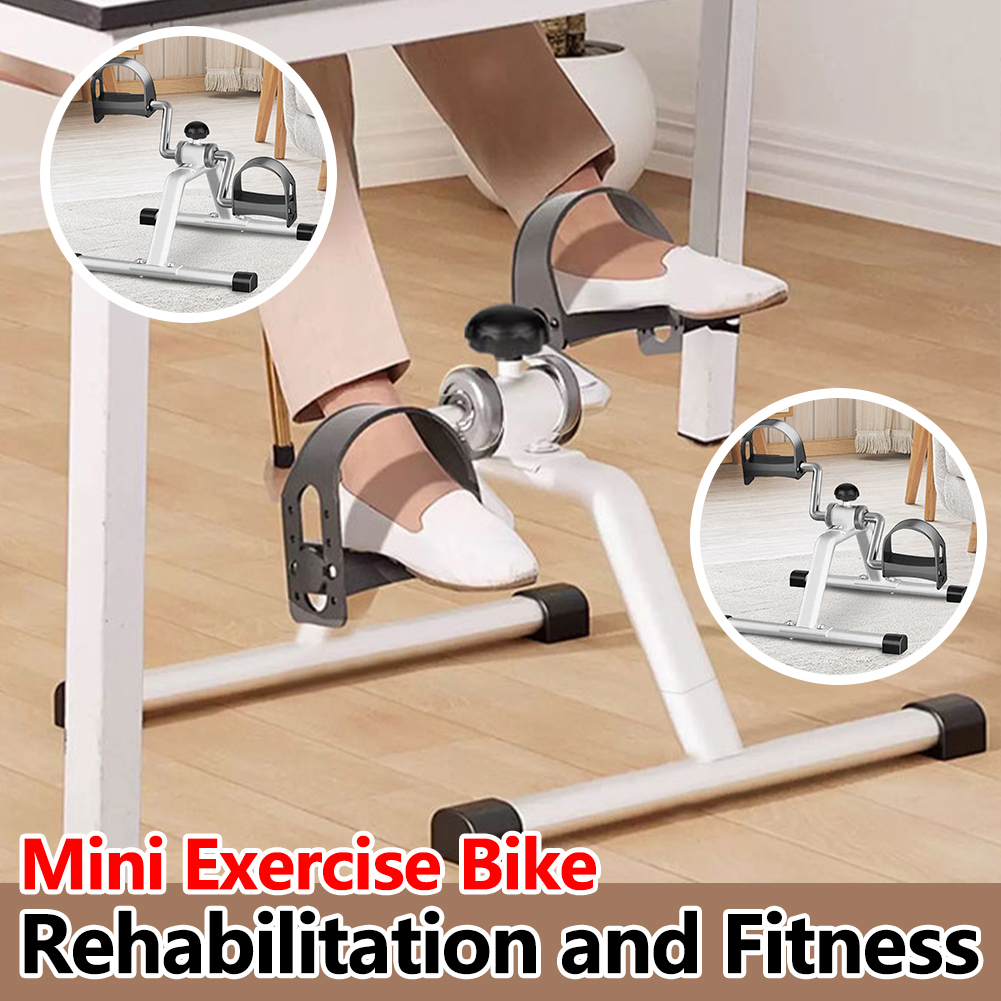 Ejercitador de Pedal portátil debajo del escritorio ejercitador de Pedal de bicicleta resistencia ajustable Mini entrenador de bicicleta antideslizante para ejercicio en casa