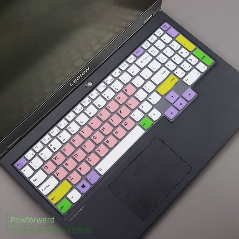 For lenovo legion 5 5i 17.3'' legion 7 legion 7i gaming laptop Silicone Notebook laptop keyboard cover skin Protector: candypink