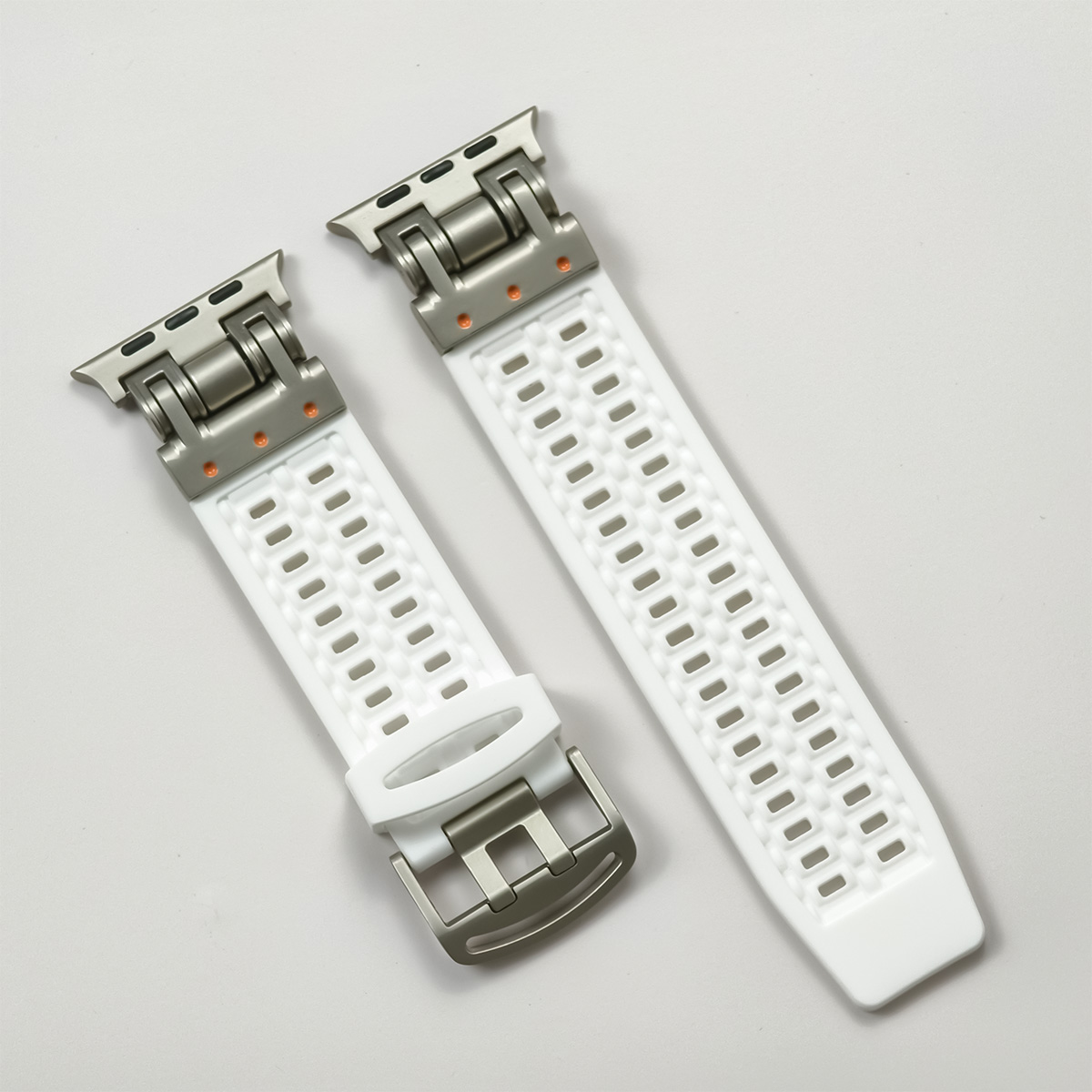 Sports silikone rem til apple watch ultra 2 49mm 45mm 44mm 42mm blød gummirem til iwatch serie 9 8 7 6 5 4 se herrearmbånd: Lilla grøn