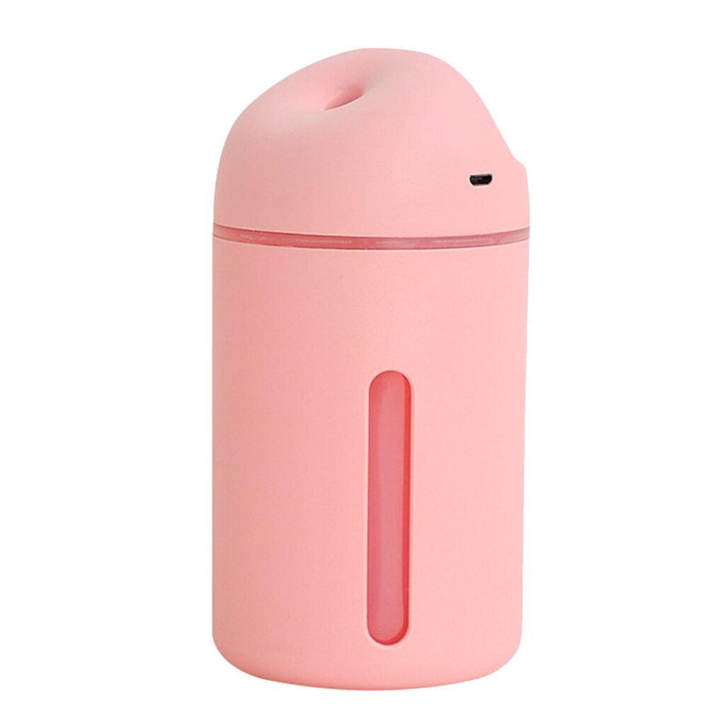 Mini Draagbare Auto Luchtbevochtiger Mini Nachtlampje Usb Luchtbevochtiger Luchtreiniger: Pink