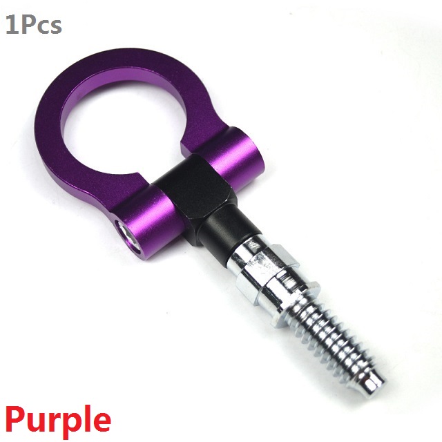 Towing Bars Aluminum Alloy Modified Front Bumper Universal Trailer Hook Round Trailer Pull Ring 2020NEW Accessories: Purple