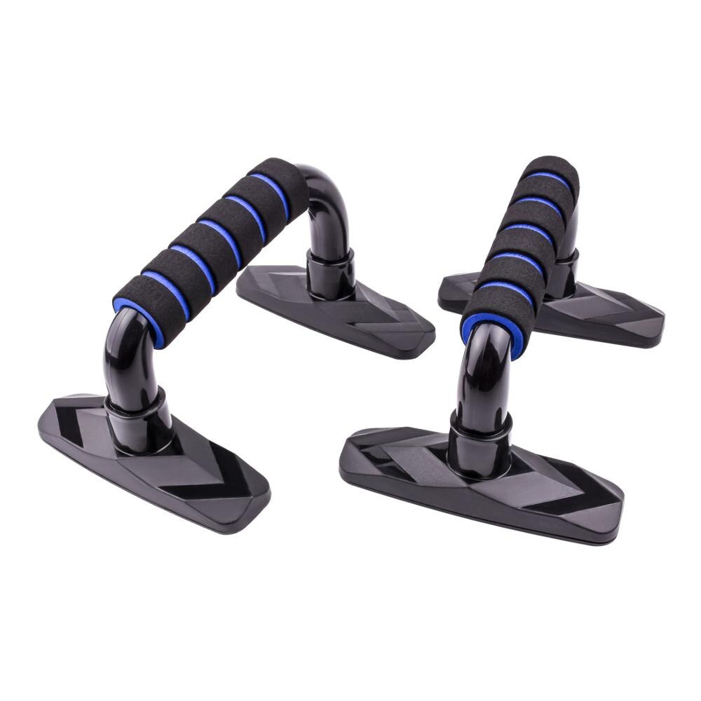 Diamond I-Vormige Push-Up Stands Borst Expander Core Arm Spierkracht Schouder Borstspier Training Thuis Fitness apparatuur: BLUE