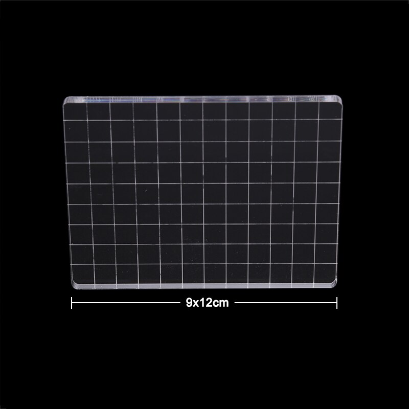 9 Sizes Transparent Acrylic Clear Stamp Block Pad For Stamping DIY Scrapbooking Card Making Handmade Tool: H
