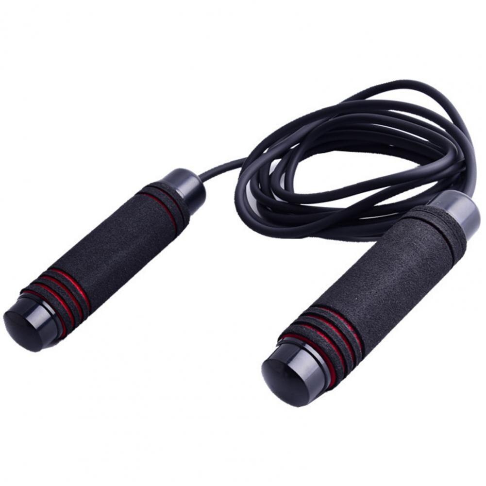 Rubberen Handvat Jump Rope Skipping Verstelbare Bodybuilding Oefening Fitness Tool: Rood