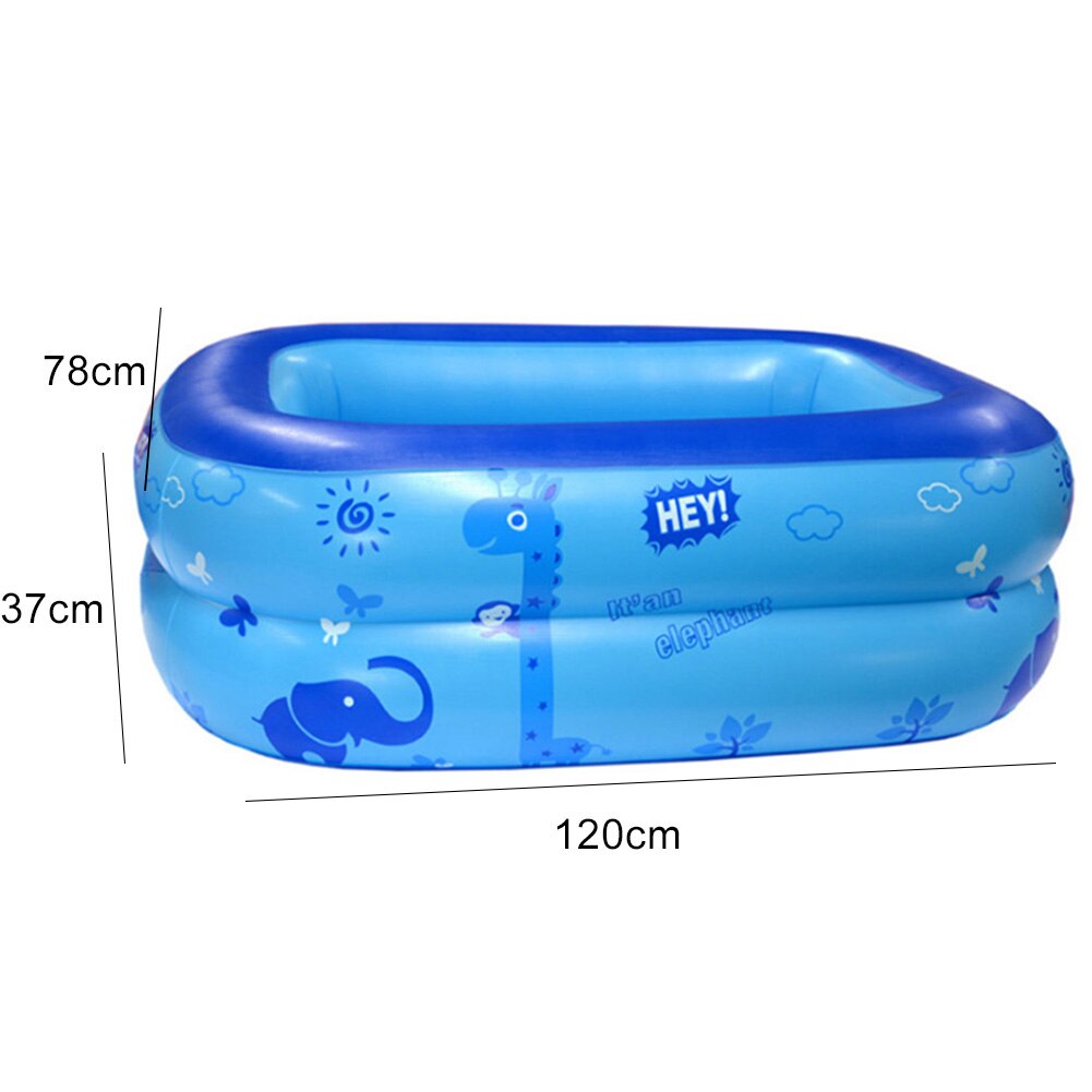 120cm 2 Layers Outdoor Cartoon Inflatable Kids Safety Swim Bathtub Cold Water Play Garden Swimming Pool Game