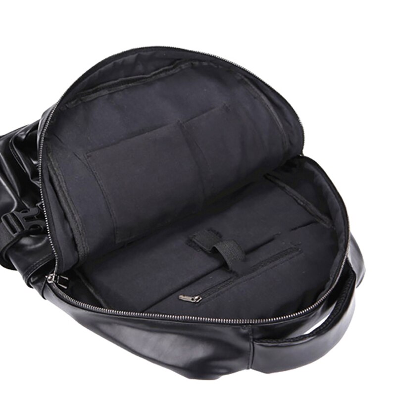 Mochila suave de PU para hombre material Retro británico de Casual estilo universitario de multifuncional de gran capacidad