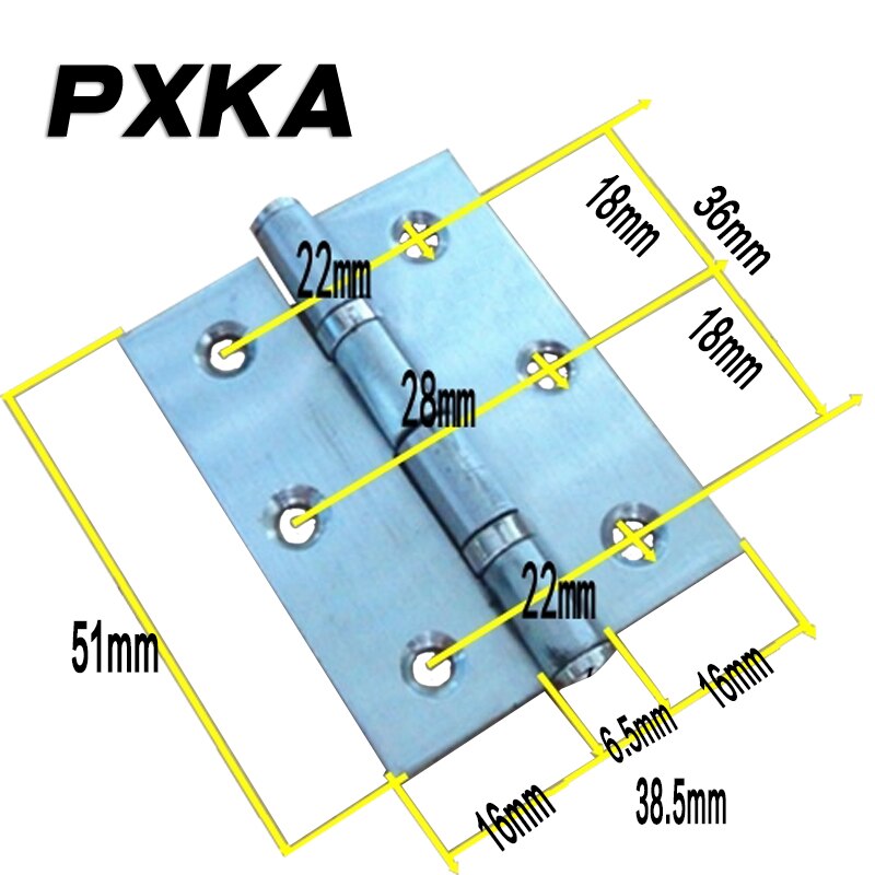 2 inch 5cm double bearing stainless steel hinge door hundred pages steel cabinet door hinge hinge mute hinge