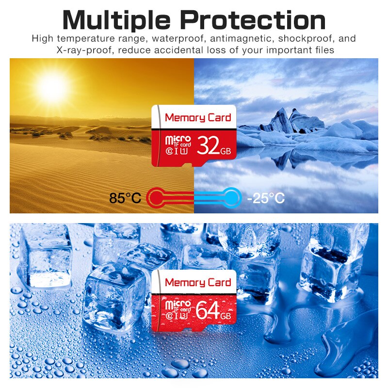 Top Micro Sd Tf Card 32Gb Micro Sd Card Class 10 Geheugenkaart 16Gb 64Gb 128Gb Waterdicht mini Kaart Voor Telefoon Tablet Pc