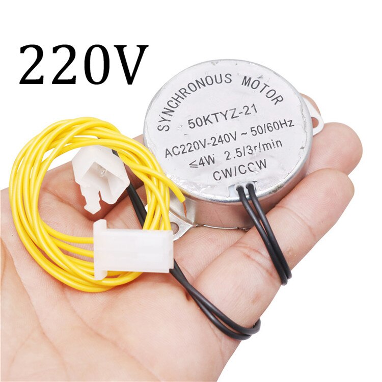 1 Pcs Incubator Automatische Ei Draaien Motor AC220V Of AC110V Synchrone Motor 2.5/3r/Min Cw/Ccw 50KTYZ-21 Boerderij Kip: 220V   1 Pcs
