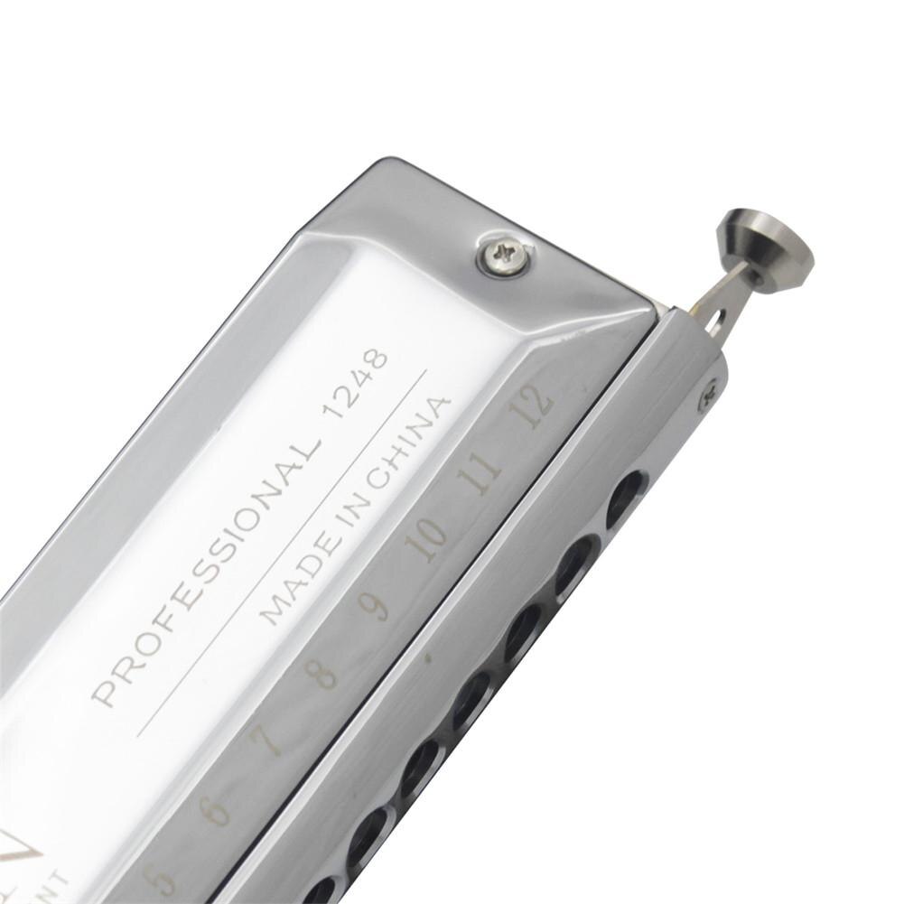 IRIN 1248 12 Fori 48 Toni Armonica Cromatica Arpa Bordo del Metallo Resina Placcatura In Rame Strumenti A Fiato con il Caso Pulire Panno