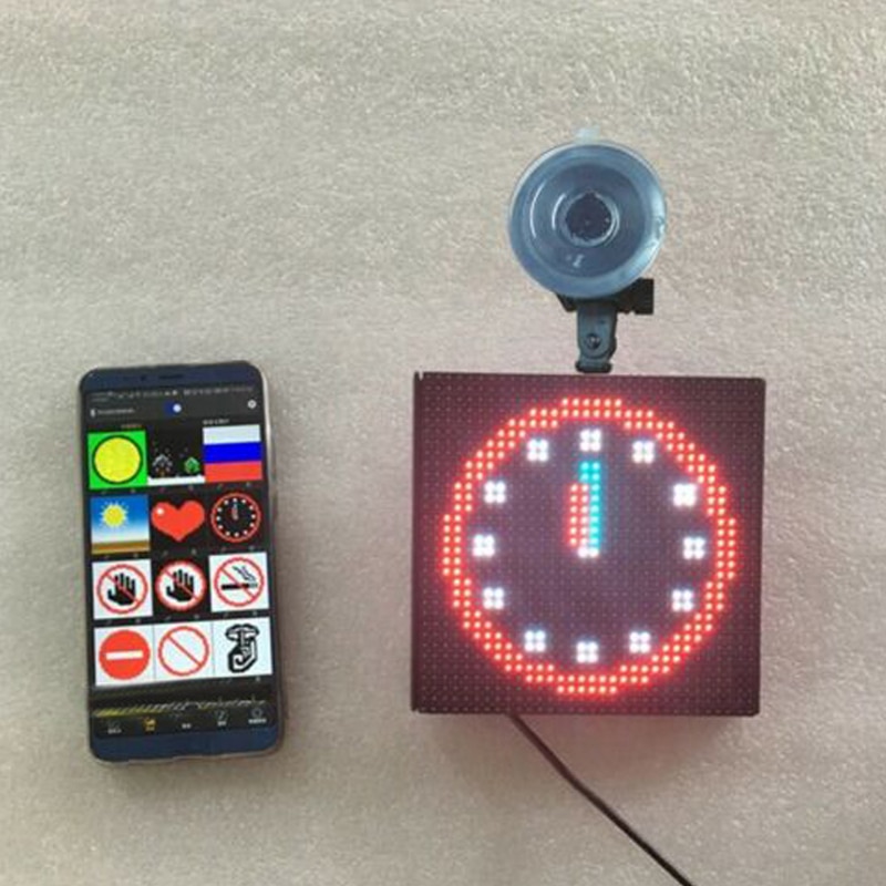 Pantalla LED para coche, luces de imagen controladas por pantalla, Mini focos de acento, PUO88