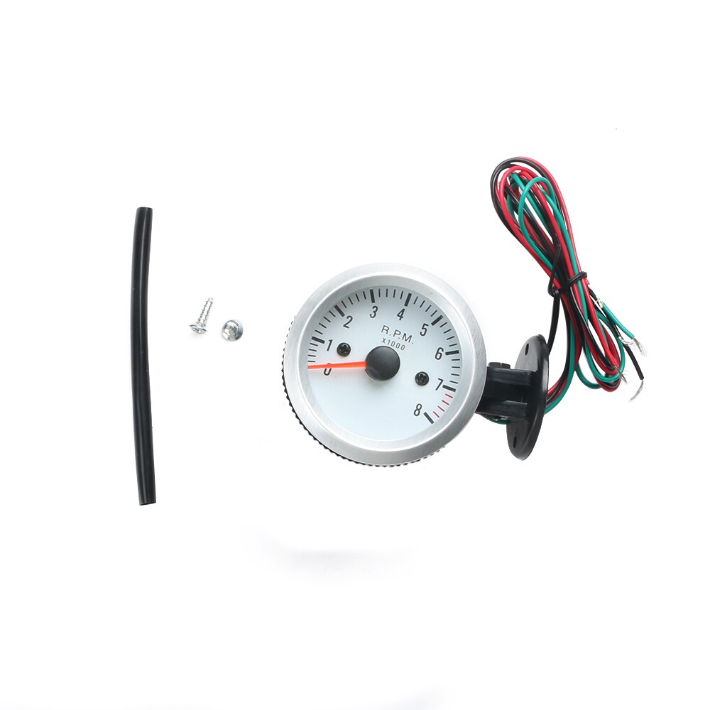 Car Tachometer 2" 52mm 0-8000RPM Car Gauge TAC Meter Tacho Gauge Blue 12V LED Digital Display