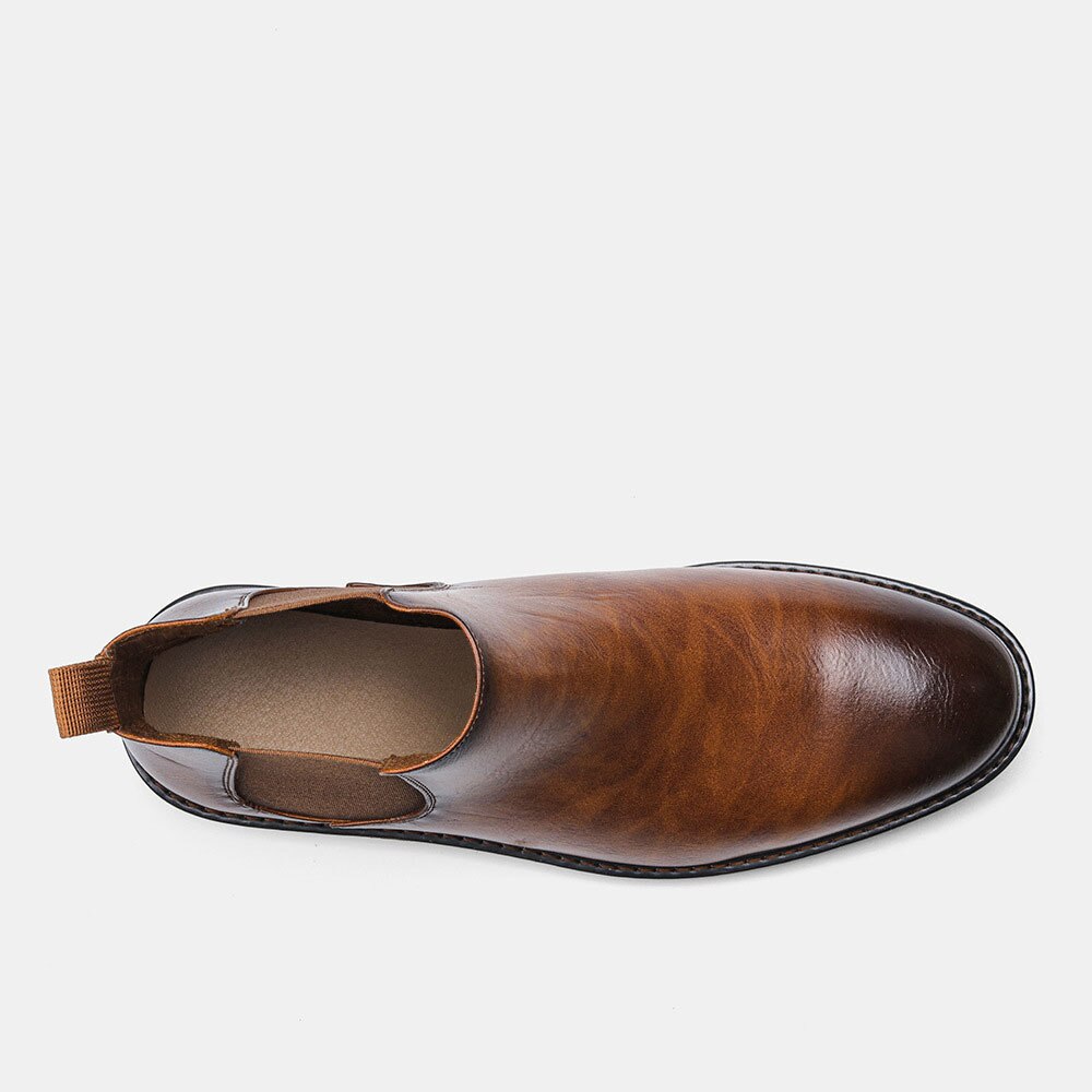 Vanmie chelsea boots herre retro herre ankelstøvler læderstøvler til herrer
