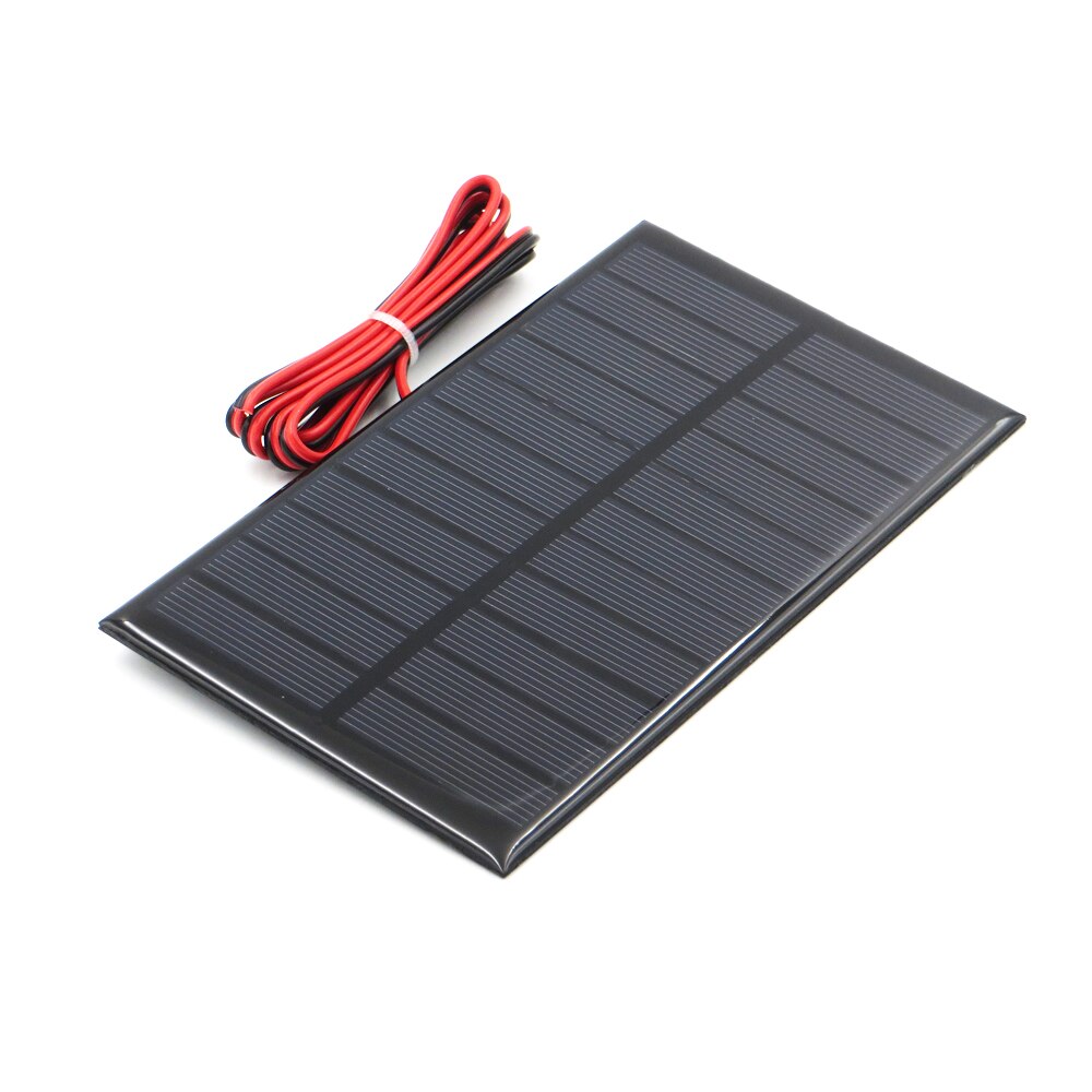5.5V Solar cell with 30/100/200cm wire Mini Solar System DIY For Battery Cell Phone Charger 0.44W 0.55W 0.6W 0.88W 1W 1.6W toy