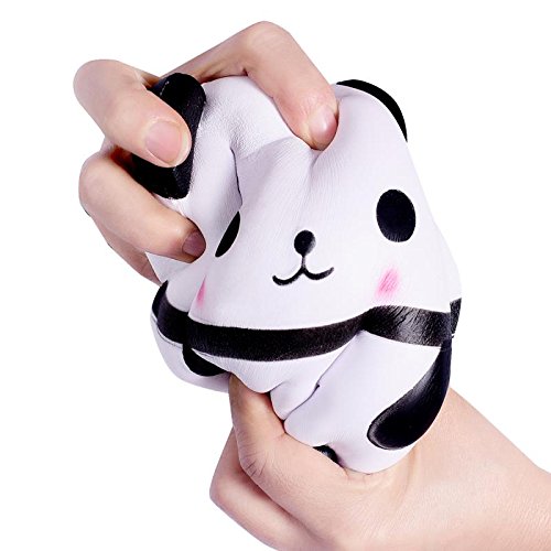 15CM big squishy slow rising jumbo lanyard Squishy Slow Rising Starry sky panda squeeze lanyard for keys groot phone strap