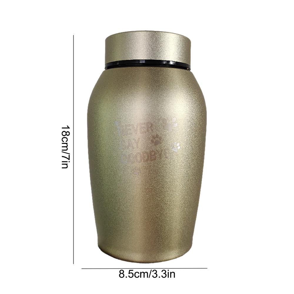 Roestvrijstalen huisdieren Urnen Kat Hond Vogel klein dier Crematie As Urn Verzegelde Begrafenis met Poten Gegraveerde Souvenir Pot Voor Huisdier: WHITE