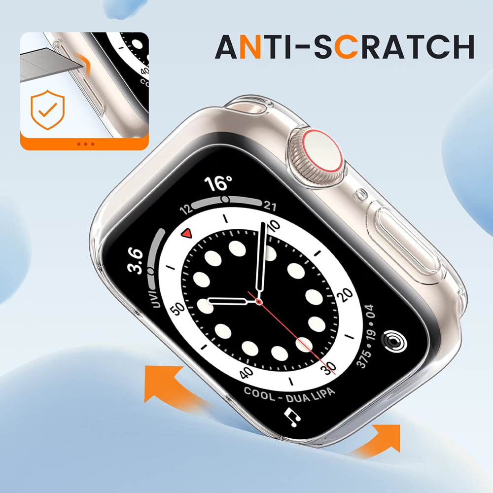 Hoesje Voor Apple Watch 49Mm 44Mm 45Mm 41Mm 40Mm 42Mm 38Mm Geen Screenprotector Full Tpu Bumper Cover Iwatch Serie Ultra 9 8 7 Se 6