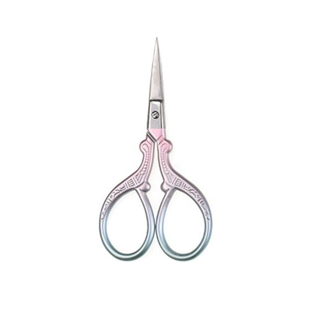 Small Tailor Scissors Cross Stitch Sewing Tools Home Paper-cut Scissors Sharp Shears Women Silver Handcraft Sewing Accessories: 1-pink