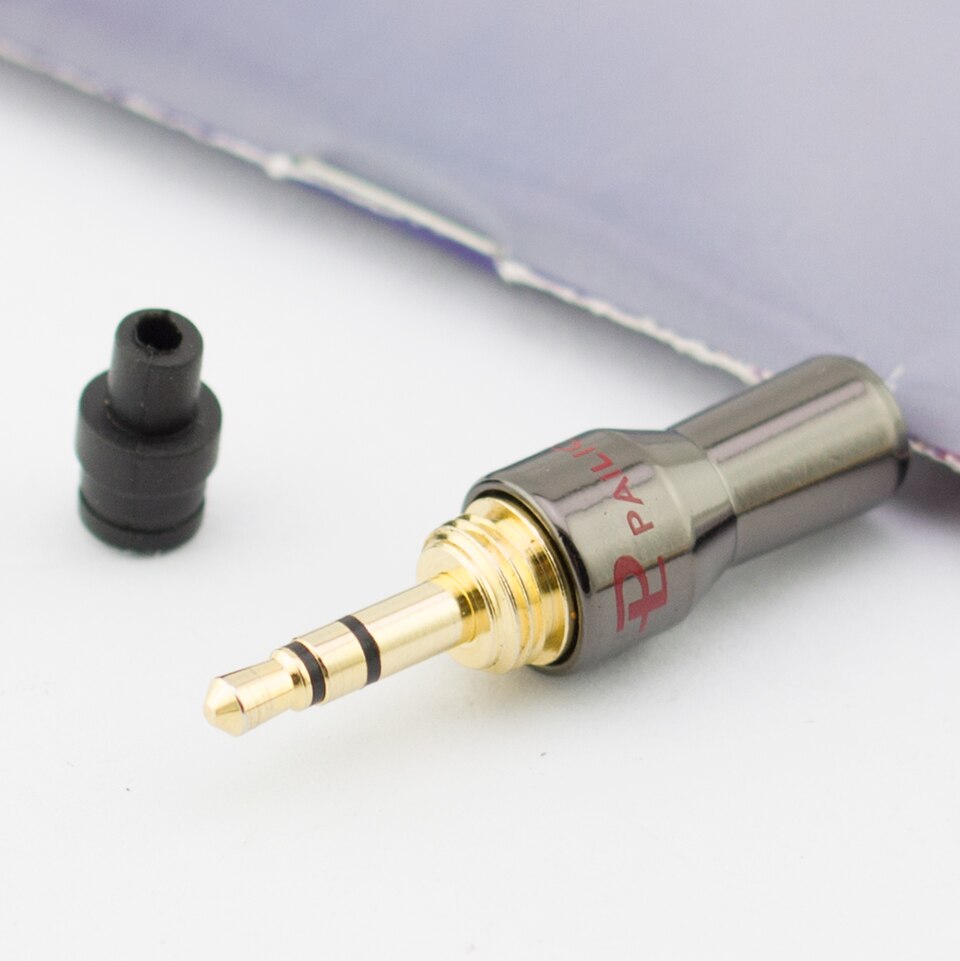 Gold-plated 3.5mm headphone threaded welding head 6.35mm to 3.5 conversion plug repair headphone plug: Other