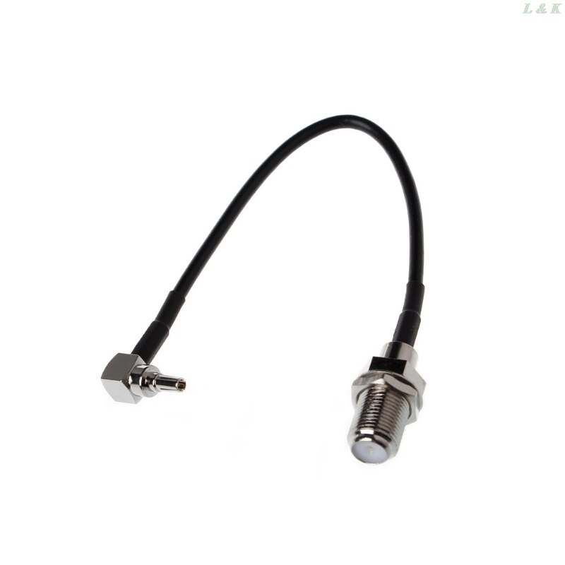 F fêmea para crc9 conector de ângulo reto rg175 cabo rabo de porco 15cm 6 &quot;adaptador