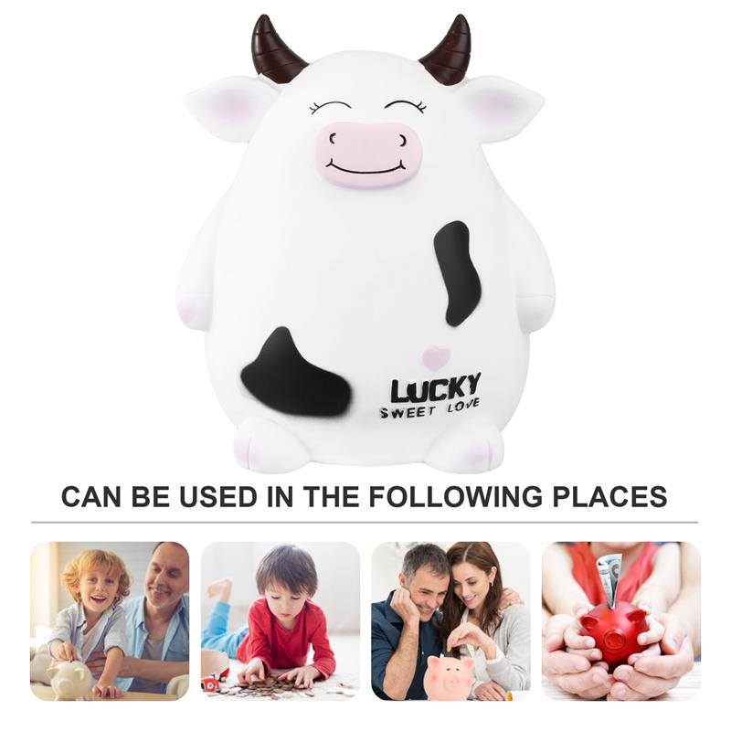 Mooie koeien spaarpot chique bureaudecoratie kinderen jaar