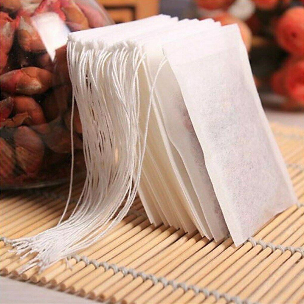 10PC/100PC Packages Disposable Filter Tea Bag Tea Bags With Infusion Wire Wired Food Grade Non-woven Fabric Spice Filters Teabag