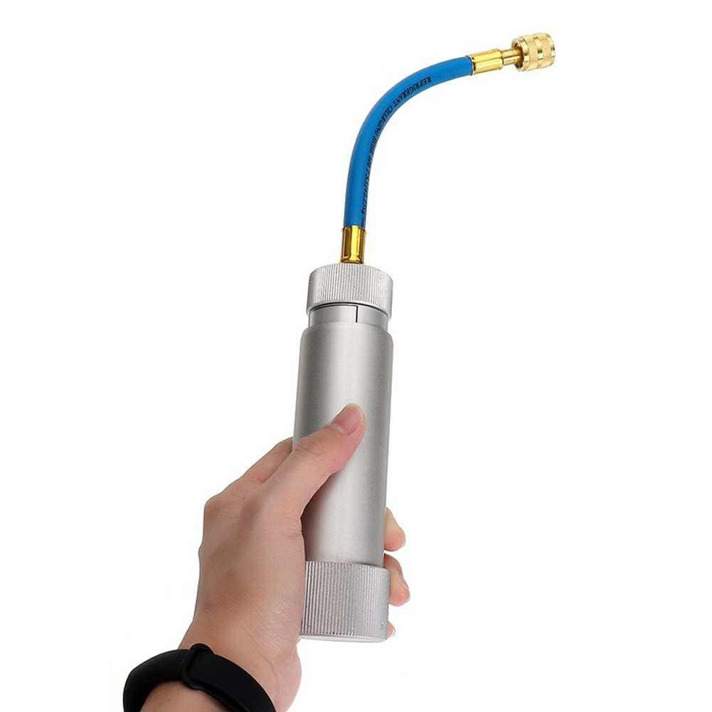 Klimaanlage Autoöl einspritz werkzeug 1/4 Zoll sae Kältemittel flüssigkeit Einfüll rohr 2oz r134a Flüssig einspritz ventil Autozubehör
